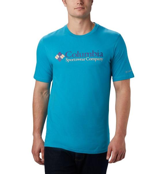 Columbia T-Shirt Herre CSC Basic Logo Blå RWHX34978 Danmark